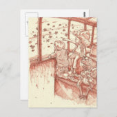 Treintrein Briefkaart (Voorkant / Achterkant)