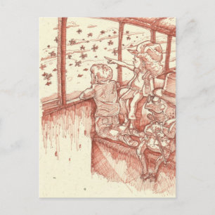 Treintrein Briefkaart