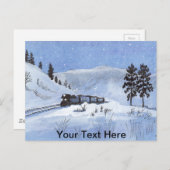 Treintrein Briefkaart (Voorkant / Achterkant)