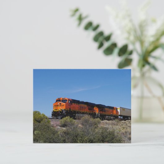 Treintrein Briefkaart (Staand voorkant)