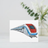 Treintrein Briefkaart (Staand voorkant)