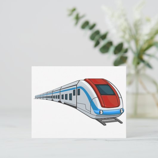 Treintrein Briefkaart (Staand voorkant)