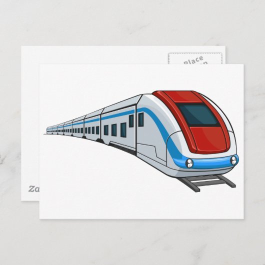 Treintrein Briefkaart (Voorkant / Achterkant)