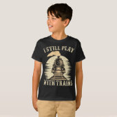 Treintrein Humor trein Trainspotter T-shirt (Voorkant volledig)