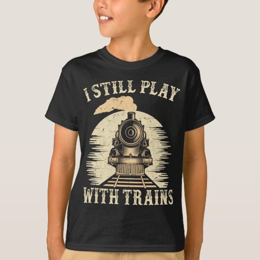 Treintrein Humor trein Trainspotter T-shirt (Voorkant)