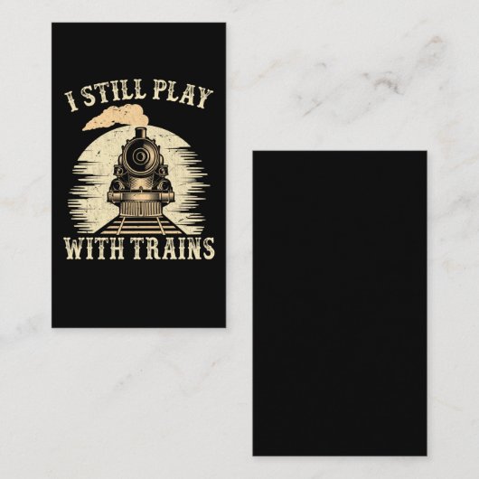 Treintrein Humor trein Trainspotter Visitekaartje (Voorkant / Achterkant)