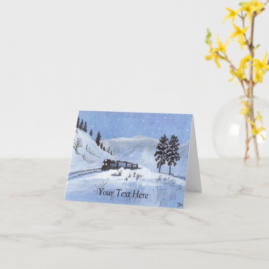 Treintrein Kaart (Gele Bloem)