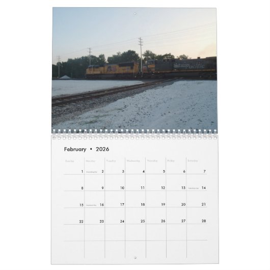 Treintrein Kalender (Feb 2026)