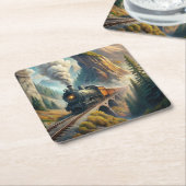 Treintrein Kartonnen Onderzetters (Schuin)