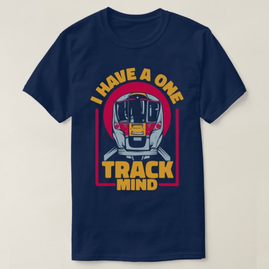 Treintrein locomotief rail 2 t-shirt (Design voorkant)