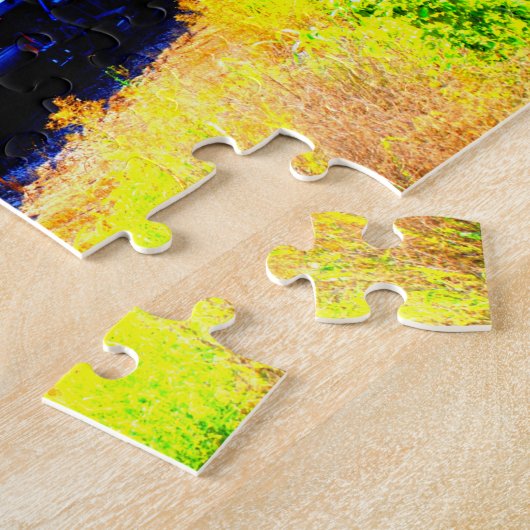 Treintrein met dieselmotor legpuzzel (Zijkant)