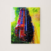 Treintrein met dieselmotor legpuzzel (Verticaal)