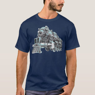 Treintrein met locomotieven en locomotieven 5 t-shirt