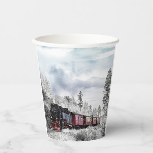 Treintrein Papieren Bekers (Voorkant)