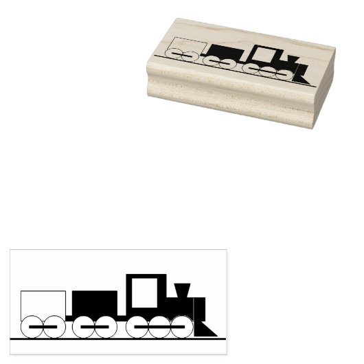 Treintrein Rubberstempel (Gestempeld)