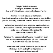 Treintrein Santa Fe Diesel-locomotief Legpuzzel