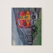 Treintrein Santa Fe Diesel-locomotief Legpuzzel (Verticaal)