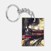 Treintrein Sleutelhanger (Voorkant Links)