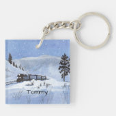 Treintrein Sleutelhanger (Achterkant)