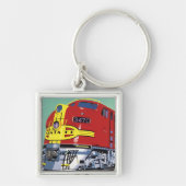 Treintrein Sleutelhanger (Voorkant)