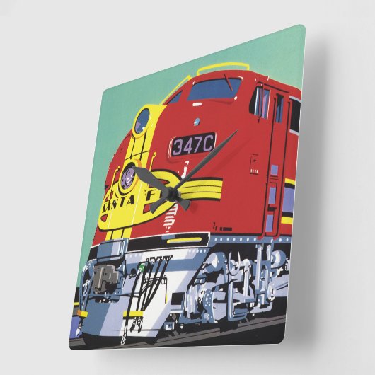 Treintrein Vierkante Klok (Hoek)