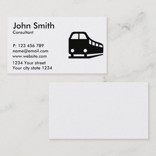 Treintrein Visitekaartje (Voorkant / Achterkant)