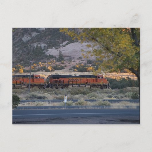 treintreinen briefkaart (Voorkant)