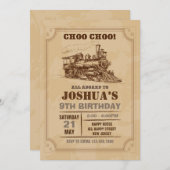  treinuitnodiging kaart (Voorkant / Achterkant)