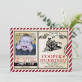 treinuitnodiging kaart (Staand voorkant)