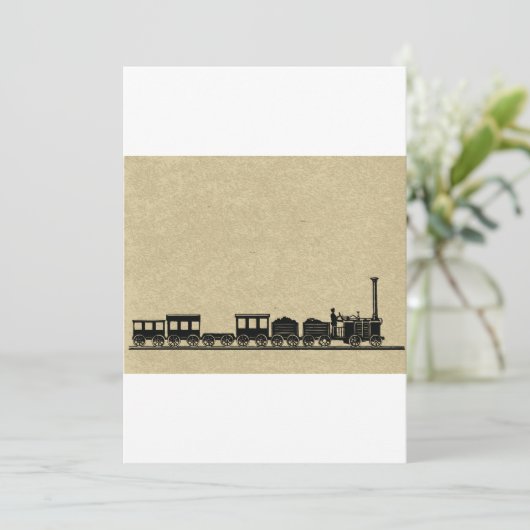 treinuitnodigingen kaart (Staand voorkant)