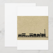 treinuitnodigingen kaart (Voorkant / Achterkant)