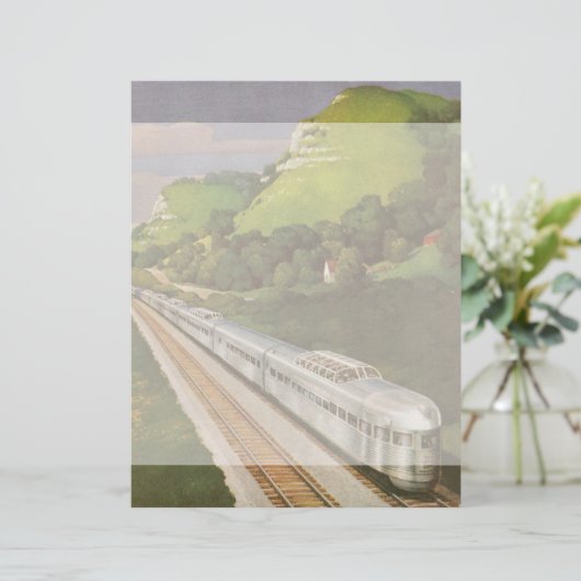  treinvakantie, locomotief in het land (Staand voorkant)