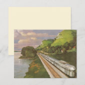 treinvakantie, locomotief in het land (Voorkant / Achterkant)