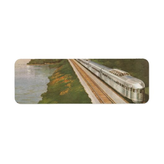  treinvakantie, locomotief in het land etiket (Voorkant)