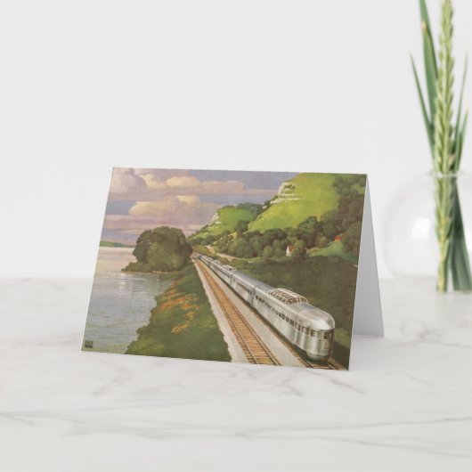  treinvakantie, locomotief in het land kaart (Voorkant)