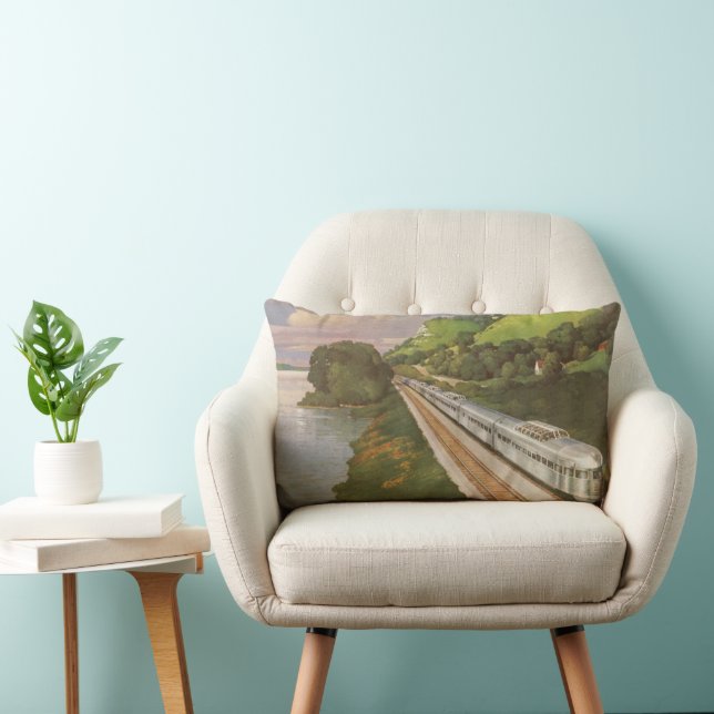  treinvakantie, locomotief in het land kussen (Stoel)