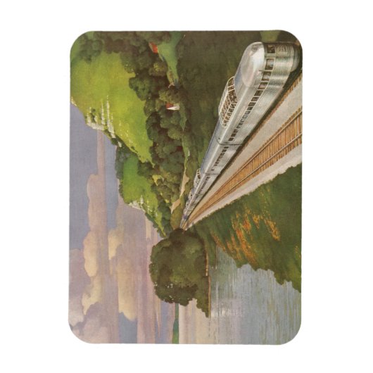  treinvakantie, locomotief in het land magneet (Verticaal)