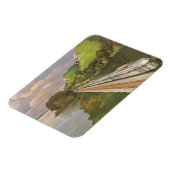 treinvakantie, locomotief in het land magneet (Linkerzijde)