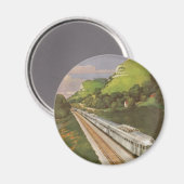 treinvakantie, locomotief in het land magneet (Voorkant / Achterkant)