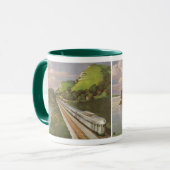  treinvakantie, locomotief in het land mok (Voorkant links)