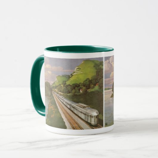  treinvakantie, locomotief in het land mok (Voorkant links)