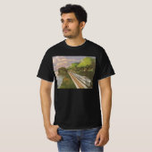  treinvakantie, locomotief in het land t-shirt (Voorkant volledig)