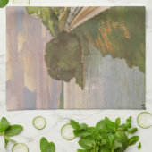  treinvakantie, locomotief in het land theedoek (Gevouwen)