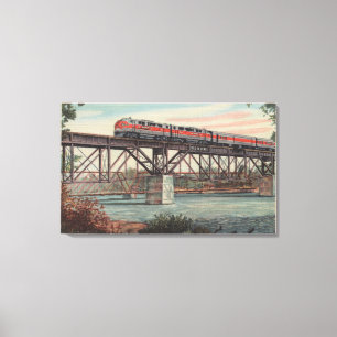 Treinverbinding Tippecanoe/Tippecanoe Canvas Afdruk