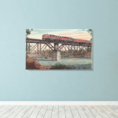 Treinverbinding Tippecanoe/Tippecanoe Canvas Afdruk (Insitu (Houten vloer))