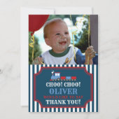 Treinverjaardag dank u kaart (Voorkant)