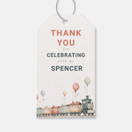 treinverjaardag dank u Label Cadeaulabel