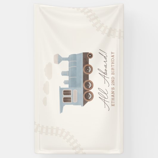  treinverjaardag spandoek (Verticaal)