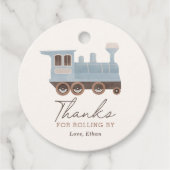  treinverjaardagsfeestje bedankjes labels (Voorkant)