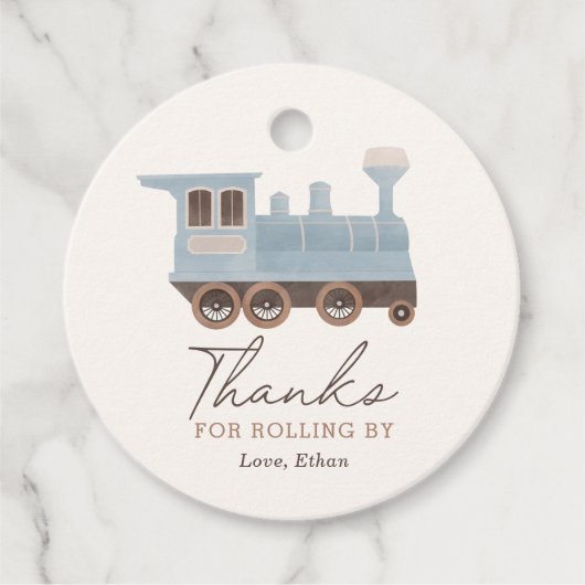  treinverjaardagsfeestje bedankjes labels (Voorkant)